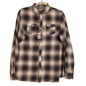 First Wave youth button down long sleeve shirt size 18/20 NWT